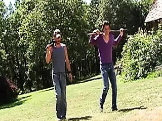 Horny French Babe Eats Cum After Hardcore DP Threesome Outdoor