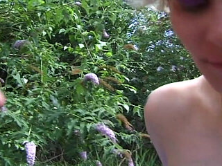Tattooed French Bitch Eats Cum After Hot Nature Fuck