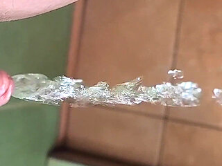 Strong Stream Standing Pee in the Shower