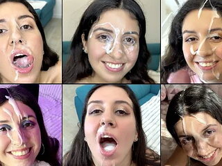 Best Cum on Face Compilation - 21 Cumshots!
