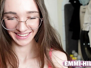 Skinny German Teen Emmi Hill Fingering Her Big Pussy & Massive Clit Dirty Talk