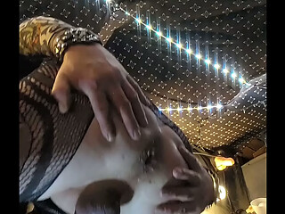 Delicious creampie and milking solo