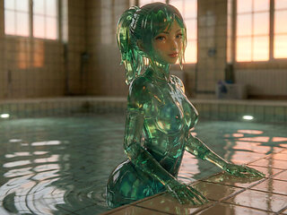 Emerald Jelly Girls Ride And Bounce For You - Ponytails to Loose Hair