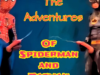 A Freebie for New Subscribers Batman and Spidermam Face-off for a Battle to See Who Has the Bigger Big Cock and Big Cumshot