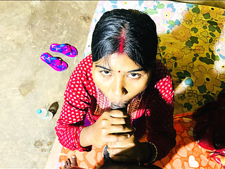 Deep throat mastery my hot desi wife's lntense blowjob and hardcore session