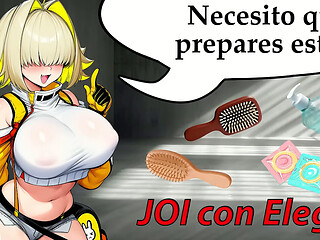 JOI en espa&ntilde_ol. Elegg de NIKKE te masturba con sus... &iquest_cepillos?