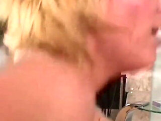 Hot blonde gets videotaped getting fucked by a young guy