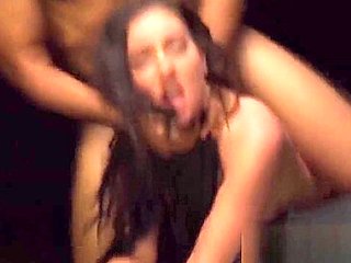Helpless teen 18+ brunette Brittany Shae gags on dick and gets fucked