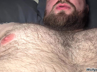 Lick Stepdaddy's NIPPLES While He Jerks Off - BOTTOM POV Roleplay - Wolfgang White Solo Masturbation