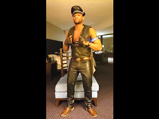 Kenniejai Strips and Dances in Leather