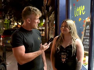 Blonde with long hair Roxy Mae fucks with her guy in pov