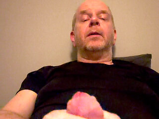 Strong orgasm with cum