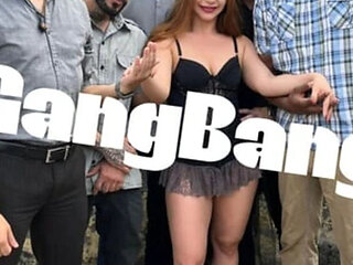 Amateur Latina Cintia Lara Carmona Gang Bang with Big Cocks - Double Penetration & Orgy Trailer