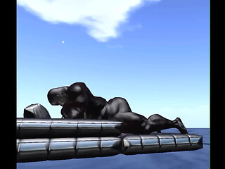 asian wife on vacation gets the giant dick of a humongous aftican muscle bull
