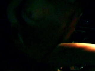 Brunette Fingers Herself Deep in Dark Car