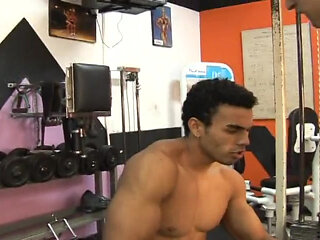 In the gym fuck me till I cum hard