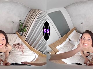 Teen Lola's luscious locks hide her shaven treasure trove