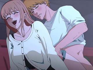 Movie With Makima: Sex Time At Cinema ( Uncensored )