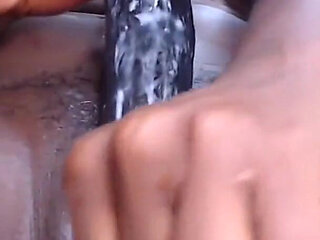 Intense Moaning Orgasms Pounding My Pussy with Big Dildo