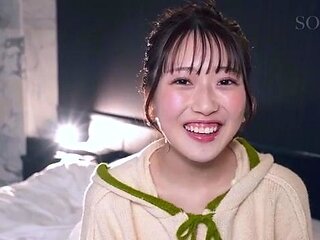 Small titted asian beauty giving blowjob
