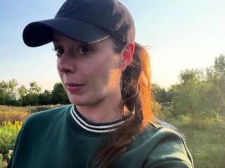 Risky Trail Walk With My Lush!   Public Orgasm   Remote