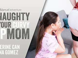 Hot Teen Serina Gomez Has A Pussylicking Afternoon With Her Curvy Big Breasted Stepmom Catherine Can