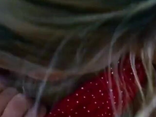 Two blonde skinny teen lesbians fingering their tight pussies