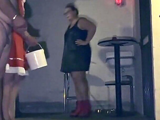 Dominatrix Mistress April - Three Slave with One Whip - Part Two