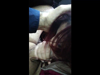Wife Comes Down and Gives Me a Blowjob in the Car While Husband Cuckolds at Home