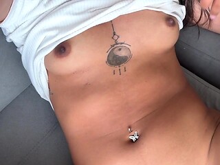 Tight body brunette amateur fucking pov