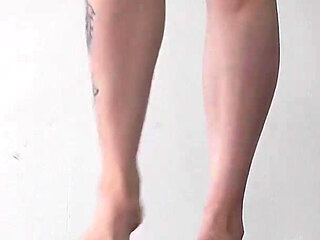 Dyanna Tramples His Slave Barefoot to Orgasm