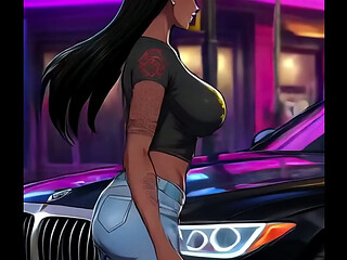 SHE TAKES A RIDE AND GETS HER BIG ASS CLAPPED
