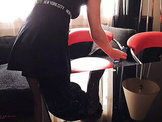 Real Housewife Gets Rough Cleaning Surprise - Hardcore Creampie Sex with MILF StepMom