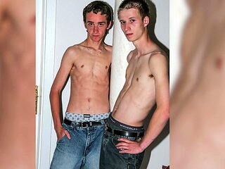 Two cute skinny boys doing striptease pic compilation