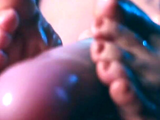Bouncing on a Giant Unicorn Dildo
