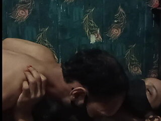 Desi bhabi pussy licked and ass fuck by her boyfriend while she is alone at home