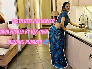 Insta Reel Influencer Bhabhi Fucked by Her Own Building Plumber Very Hard. in Hindi