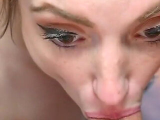 Girlfriend Takes Creampie Cleans Cock and Sucks a Friend