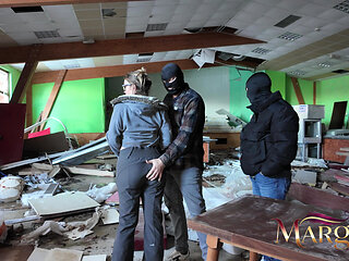 4 Guys Take Turns Fucking My Ass, I Squirt All Over and They Squirt My Face and Glasses