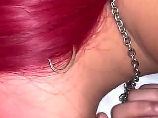 Big Booty Goth Girl Deepthroats, Licks Ass, Feet & Gets Creampied!