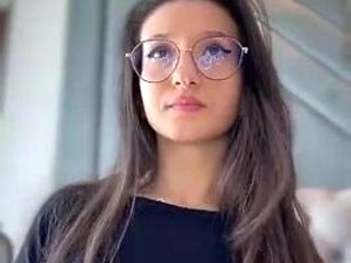 Small titted babe toys her pussy on webcam