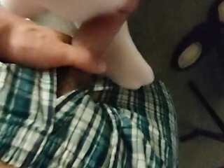 Sexy Pink Hello Kitty Sockjob & Sock Handjob