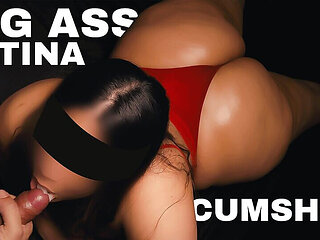 Oiled up Big Ass Latina Gets Pounded Hard Doggystyle, Thick Booty Shaking