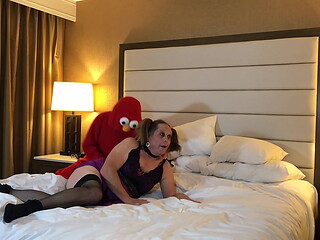 Elmo Fucks Crossdresser with Big Ass