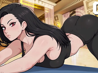Haunted By Femdom #04 - Yoga With Beautiful Busty Futa Showing Her Big Bulge In Her Yoga Pants