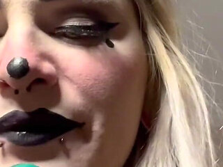 Clown Girl Gives You a Sloppy Vaping Blow Job