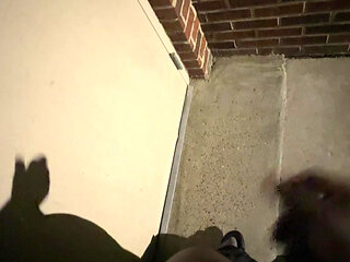 Got Super Horny While Walking Outside At Night So I Stopped By A Random Building To Goon My Penis Real Quick
