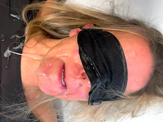 The Result After Being Offered, Tied up to Serve as a Whore, I Am Covered in Cum and Drool