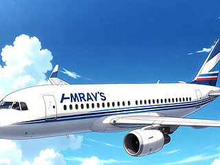 ABOVE THE CLOUDS: Mile High Club with Goddess Topless (Anime POV)