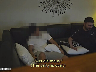 Straight Muscle Turkish Friend Sleepover ends in mutual blowjob and kissing